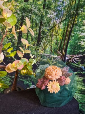 Composition florale recto-verso