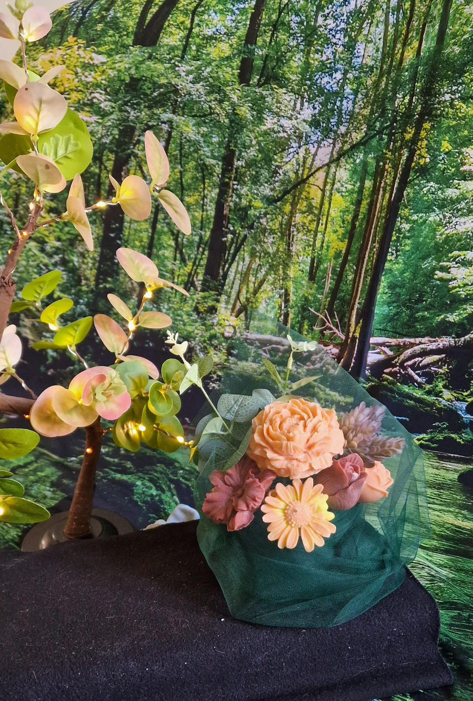 Composition florale recto-verso